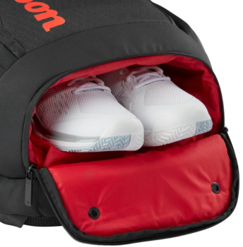 Preview: Wilson Clash V3 Rucksack - Schwarz/Rot